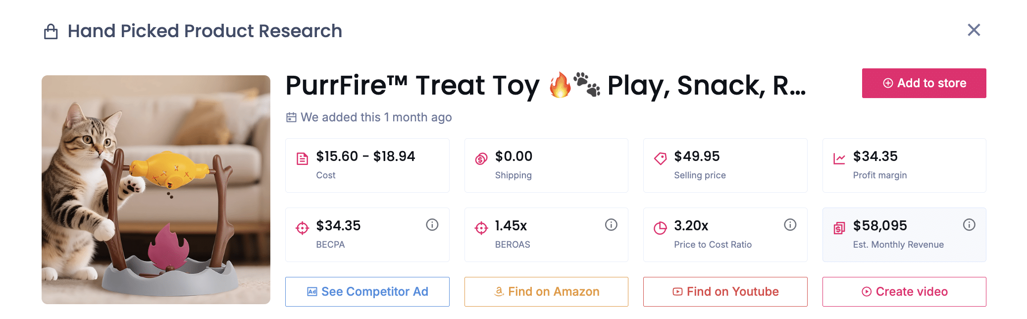 PurrFire™ Treat Toy